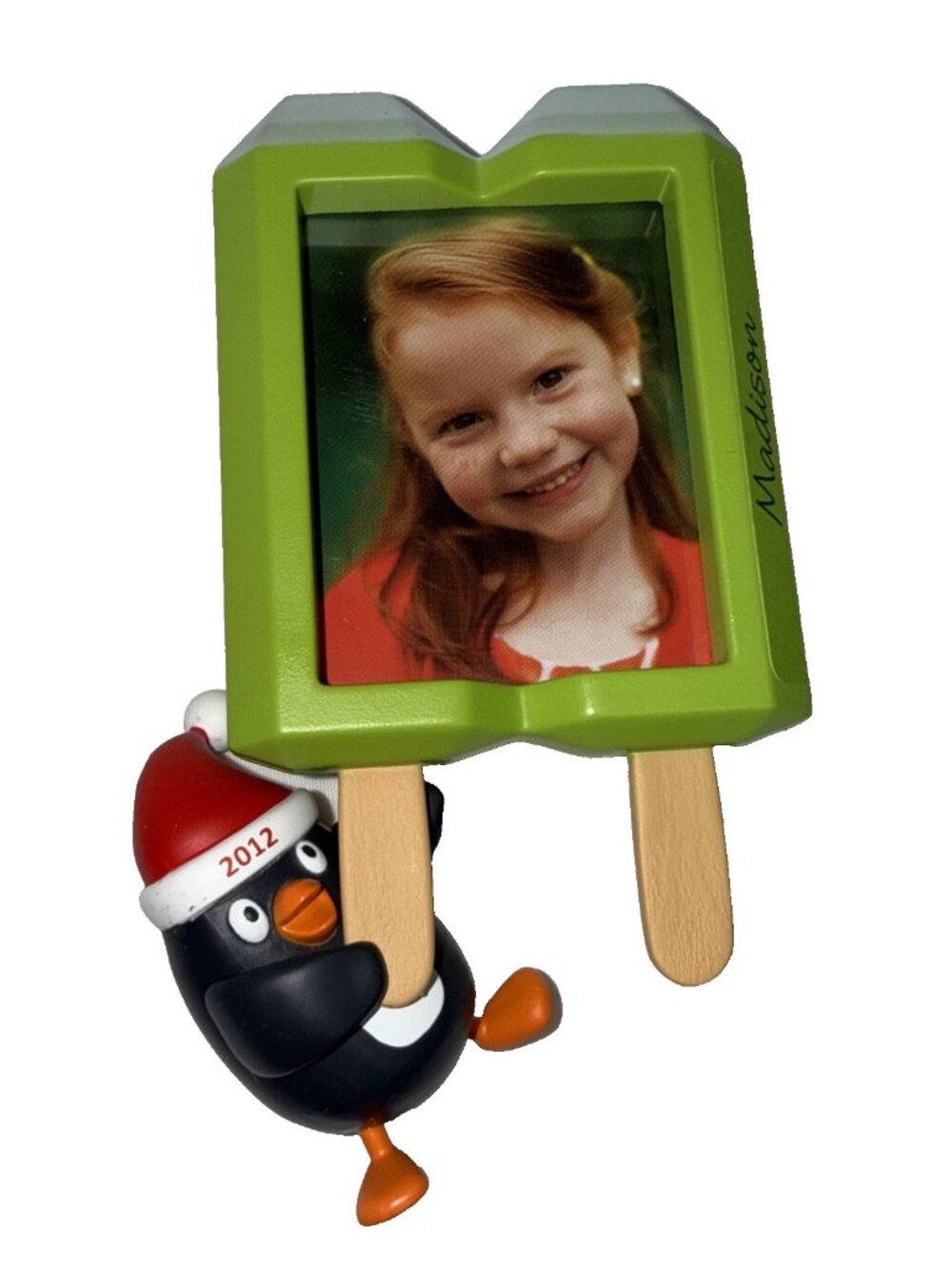 Hallmark Photo Holder Ornament You're a Star 2012 Popsicle Penguin Personalize